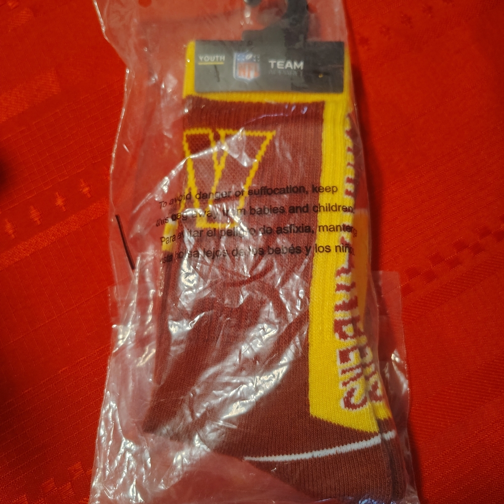 NFL Youth Team Socks - Red and Yellow